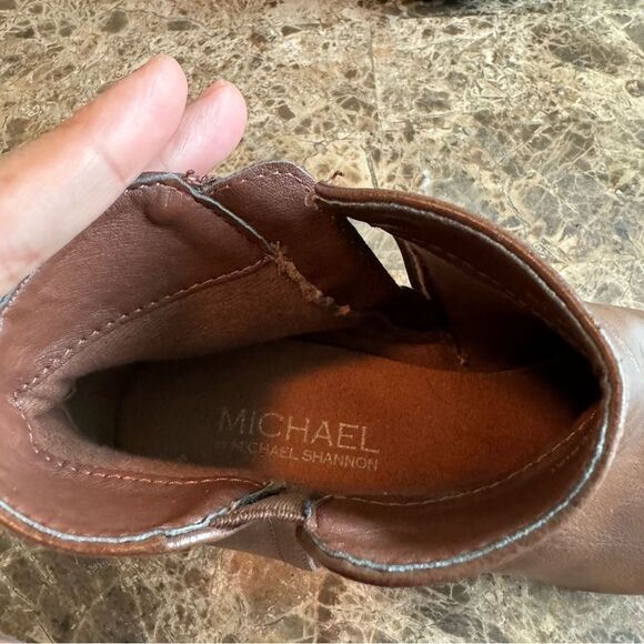 Michael By Michael Shannon Bootie Boots Sz 8 Brown​ - Picture 10 of 12